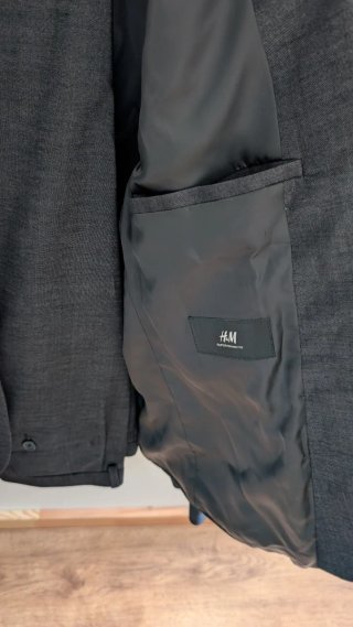 Traje H&M Super Skinny Fit Gris Talla M
