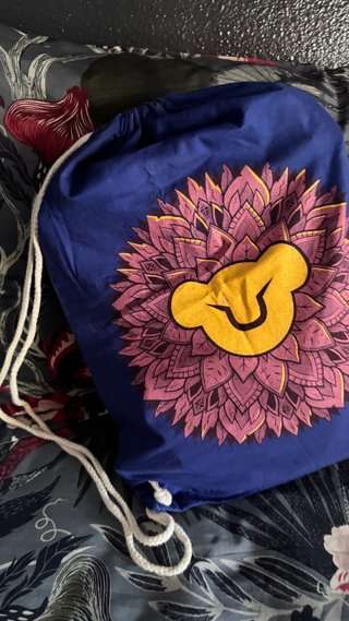 Mochila saco El Rey León azul y rosa