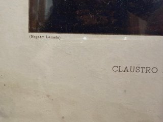 Lámina Claustro San Francisco Lugo 1945