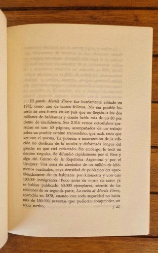 Libro: Martin Fierro - José Hernández