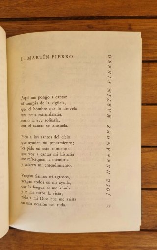 Libro: Martin Fierro - José Hernández