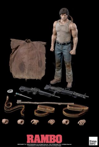 Figura Rambo First Blood 1/6 Threezero.