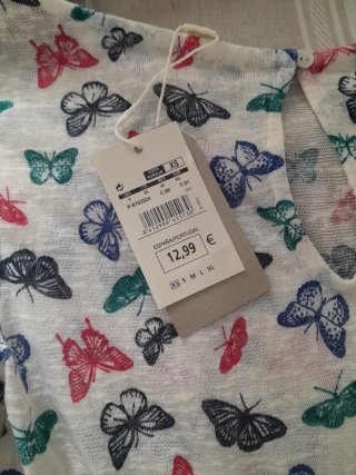 Camiseta Springfield Mariposas Talla XS