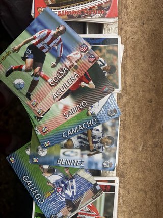 Lote cartas fútbol Liga 2002-2003