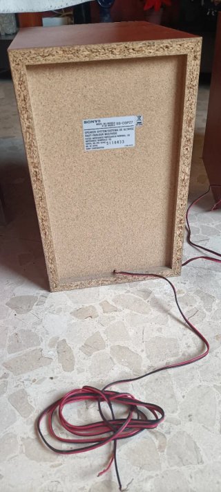Altavoces Sony Marrones y Grises