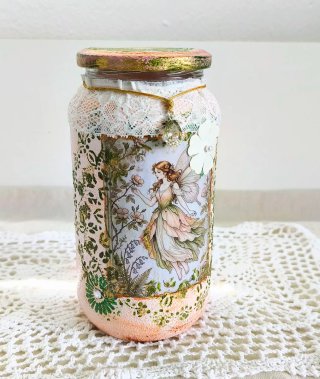 Tarro decorativo Hada Vintage Primavera