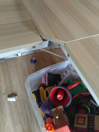Mesa escritorio rinconera madera y metal