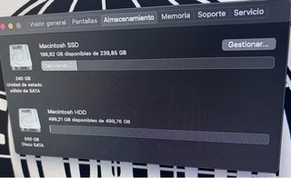 Mac mini server 2011 SSD + HDD