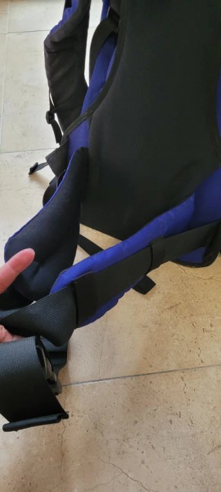 Mochila de paseo azul