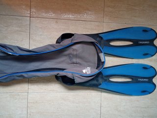 Aletas de buceo Tribord con bolsa