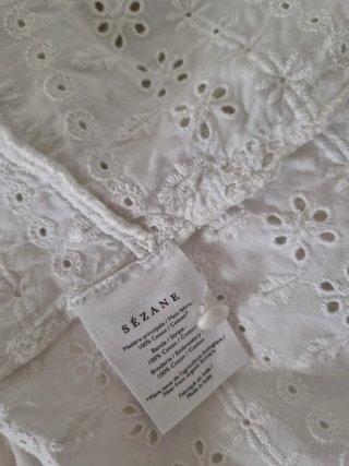 Blusa Sezane blanca bordada