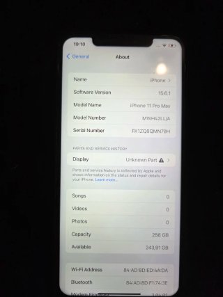 iPhone 11 Pro Max 256 GB Negro
