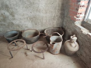 Lote antiguo utensilios cocina