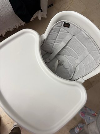 Trona Chicco gris y madera