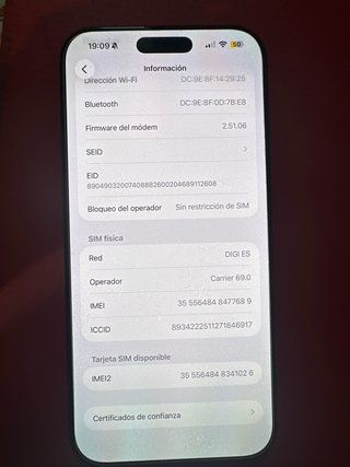 iPhone 16 Pro Max 256 GB color negro