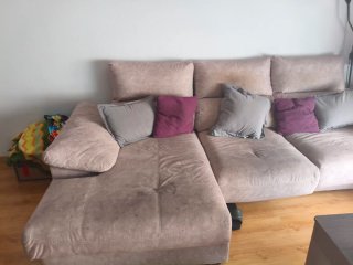 Sofá Chaise Longue Beige