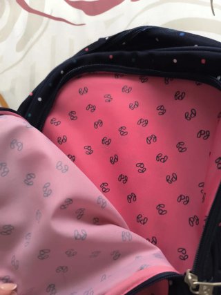 Mochila Pepe Jeans azul marino lunares