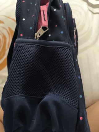 Mochila Pepe Jeans azul marino lunares
