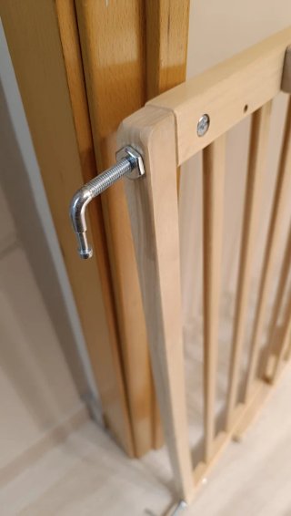 Puerta de seguridad madera para bebés