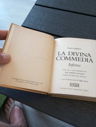 Libri Divina commedia 3 volumi mini.