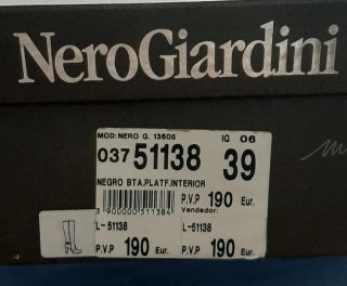 Botas altas Nero Giardini negras