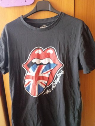 Maglietta Uomo The Rolling Stones Logo Labbra