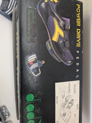 Pedali Bici Corsa Vintage Diadora Power Drive