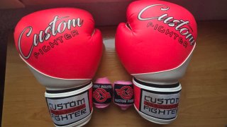 Guantes Boxeo Custom Fighter Rosas