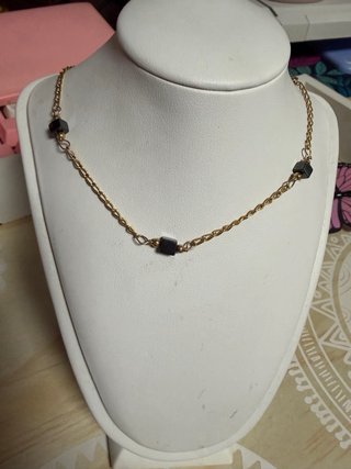 Conjunto collar y pulsera piedra Hematites