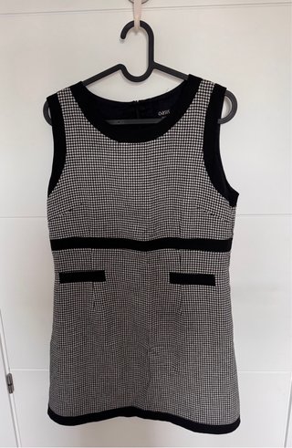 Vestido Oasis Negro y Gris Talla L