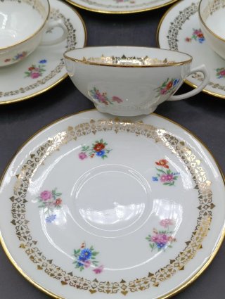 Set tazas café porcelana Limoges