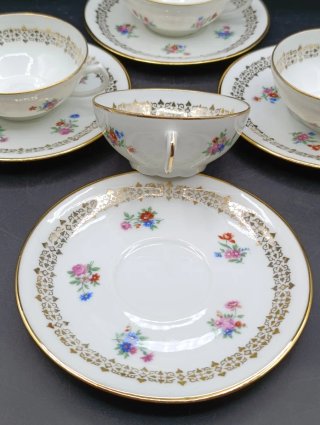 Set tazas café porcelana Limoges