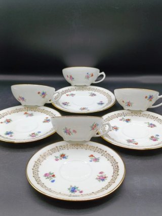 Set tazas café porcelana Limoges