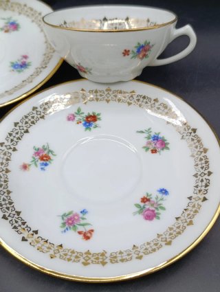 Set tazas café porcelana Limoges