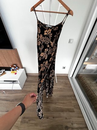 Vestido largo Zara tirantes estampado