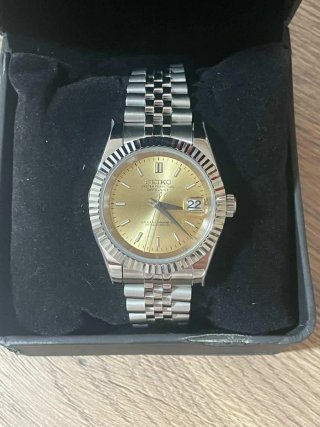 Seiko Mod Datejust golden Heart