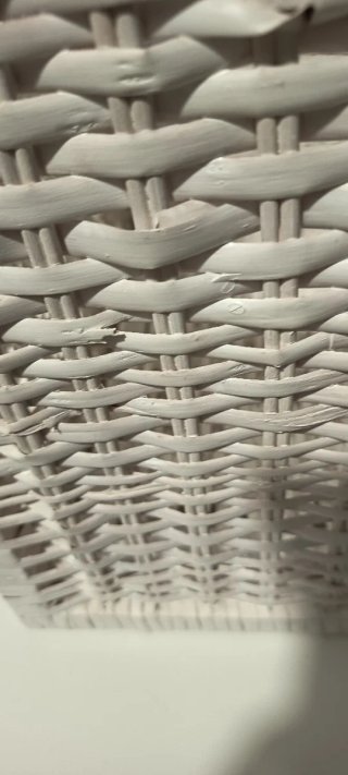 Cesta Bräna Ikea Mimbre Blanca