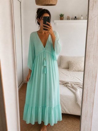 Vestido Celeste / Verano 2026 / Todas las Tallas