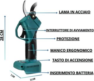 Kit 3 in 1: Forbici, Sega, Decespugliatore