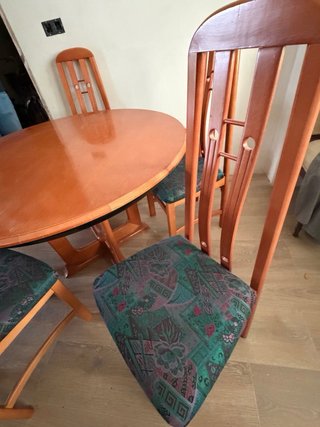 Mesa comedor extensible + 5 sillas