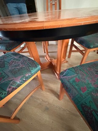 Mesa comedor extensible + 5 sillas