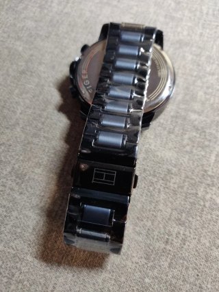 Orologio Tommy Hilfiger Uomo Nero Grigio