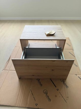 Mueble de baño madera con bowl blanco