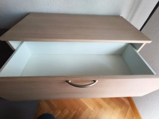 Cómoda haya 3 cajones Medidas: 78x79x38