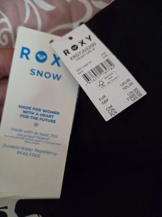 Chaqueta Roxy Negra y Naranja Talla M