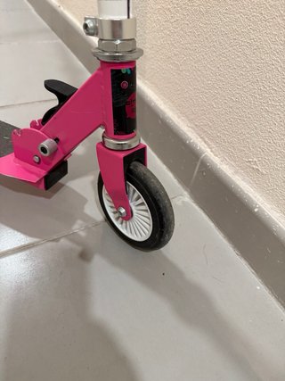 Patinete rosa 2 ruedas plegable