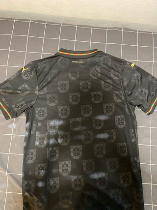 Camiseta Fútbol Portugal Negra