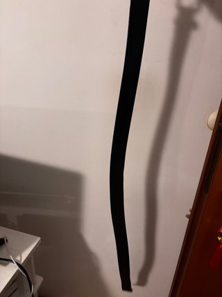 Cintura Armani Nera con Fibbia Oro