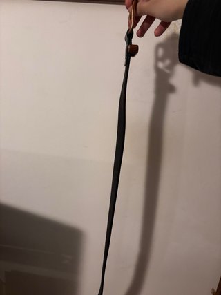 Cintura Armani Nera con Fibbia Oro