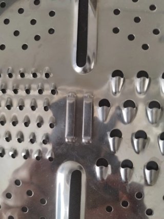 2 Grattugie in Acciaio Inox